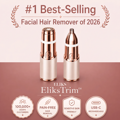 EliksTrim – 2-in-1 Eyebrow & Facial Hair Trimmer