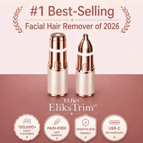 EliksTrim – 2-in-1 Eyebrow & Facial Hair Trimmer