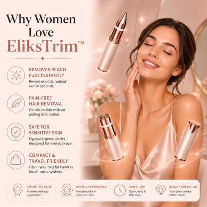 EliksTrim – 2-in-1 Eyebrow & Facial Hair Trimmer